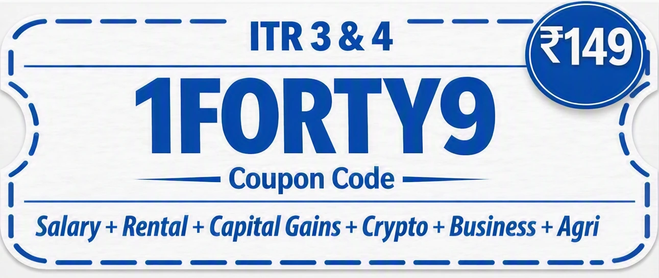 ITR-3 & 4 for ₹149